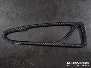 Alfa Romeo Stelvio Interior Door Handle Trim Kit - Carbon Fiber - Pre '20 models - Feroce Carbon